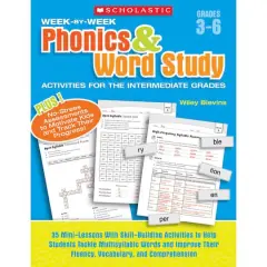 Scholastic&reg; Week-by-Week Phonics & Word Study Book
