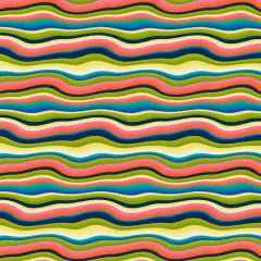 Fabric Editions Multicolor Belle Stripe Cotton Fabric