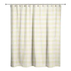 Yellow Buffalo Check 71" x 74" Shower Curtain