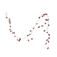 Hello Honey&reg; 6ft. Red Glitter Natural Pinecone Garland