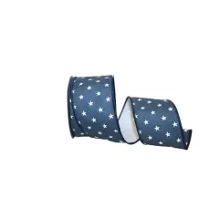 The Ribbon Roll 2.5" x 10yd. Wired Mini Star Ribbon