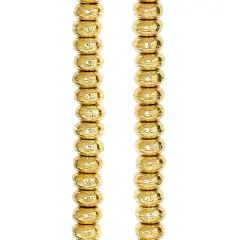 Gold Toned Metal Rondelle Beads, 4mm by Bead Landing&trade;