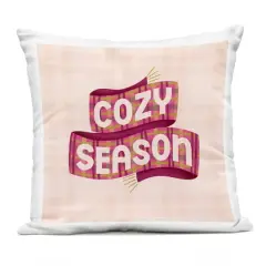 Stupell Industries Cozy Season Scarf on Plaid Outdoor Printed Pillow