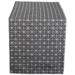 Black and White Triangle Table Runner 14" x 72"
