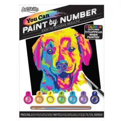 ArtSkills&reg; 8.5" x 11" Puppy Paint by Number for Kids