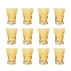 Hello Honey&reg; 10oz. Amber Faceted Drinking Glasses, 12ct.