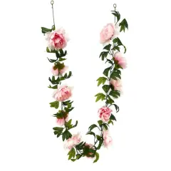 6ft. Pink Peony Garland by Ashland&reg;