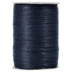 JAM Paper 100yd. Raffia Ribbon Navy Blue