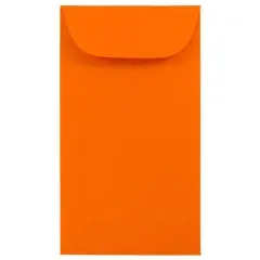 JAM Paper #6 Coin Business Colored Envelopes, 50ct. Orange
