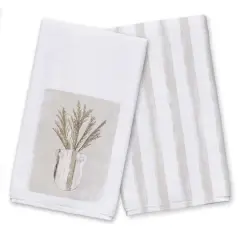 Pampas Jug Striped 16" x 25" Towel Set