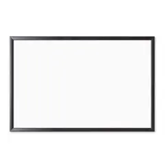 U Brands Black MDF 36" x 24" Framed Magnetic Dry Erase Board