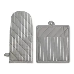 Gray Stripe Chef Kitchen Set