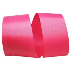 The Ribbon Roll 3" x 50yd. Grosgrain Allure Solid Ribbon Shocking Pink