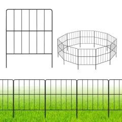 NEX 47ft. Black Square-Shaped Garden Fence