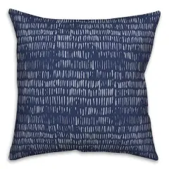 Indigo Thatch Throw Pillow
