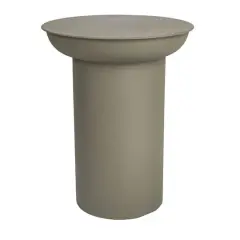 Hello Honey&reg; 19" Modern Textured Metal Side Table Gray