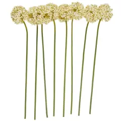 31" White Allium Artificial Flower Stem, 8ct.
