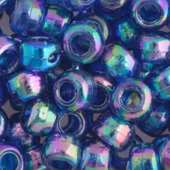 John Bead 9mm Transparent Pony Beads, 1,000ct. Dark Sapphire Iris
