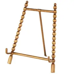 9" x 11" Gold Metal Abstract Wide Display Easel