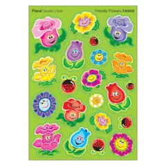 Trend Enterprises&reg; Friendly Flowers Stinky Stickers&reg;, 6 Packs of 84