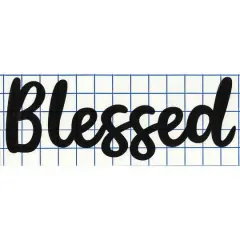 Leisure Arts&reg; Vinyl Blessed Black Wall Decal