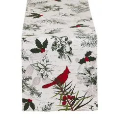 DII&reg; 72'' Holiday Botanical Printed Table Runner