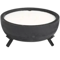 Sauvignon Blanc Scented 3-Wick Candle in Black Tripod Bowl