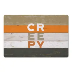 Creepy On Wood Floor Mat