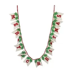 Hello Honey&reg; 6ft. Wool Merry Christmas Pendant Banner