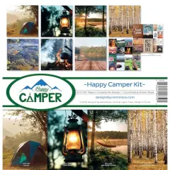 Reminisce Collection Kit 12"X12"-Happy Camper