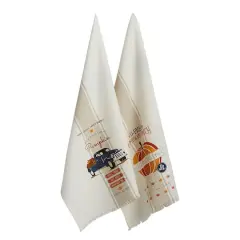 DII&reg; Pumpkin Farm Printed Dishtowel Set