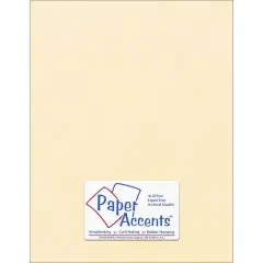 PA Paper&trade; Accents Cornsilk 8.5" x 11" 98lb. Pearlized Cardstock Paper, 25 Sheets
