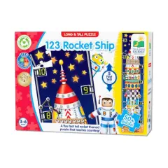 Long & Tall Puzzle - 123 Rocket Ship: 50+ Pcs