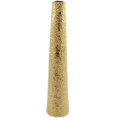 Modern Ceramic Vase with Bubble Texture Gold