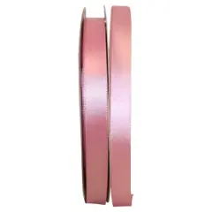 JAM Paper 5/8" x 100yd. Satin Single Face Ribbon Dusty Rose