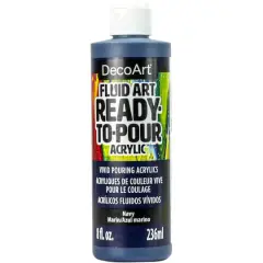 DecoArt&reg; Fluid Art Ready-to-Pour Acrylic&trade; Paint, 8oz. Navy