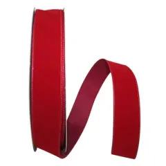 Reliant 1/2" x 50yd. Velvet Wired Ribbon Scarlet