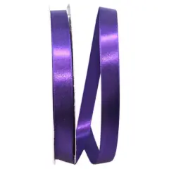 JAM Paper 5/8" x 100yd. Double Face Satin Allure Ribbon Purple