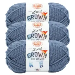 3 Pack Lion Brand&reg; Local Grown Yarn Blue Jeans