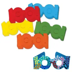Creativity Street&reg; 100 Days of School 16" Paper Glasses Pack, 3ct.
