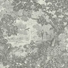 RoomMates Jungle Toile Peel & Stick Wallpaper Taupe/Gray
