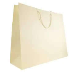 JAM Paper Jumbo Ivory Matte Horizontal Gift Bags, 24ct.