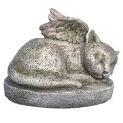 Santa's Workshop 7.5" Remembrance Kitty Statue
