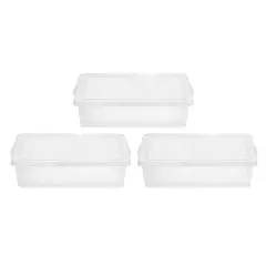 IRIS&reg; 28qt. Clear Snap Top Storage Boxes, 3ct.