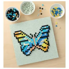 10" x 10" Butterfly Pixelated Brick Art Kit by Make Market&reg;