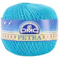 DMC&reg; Petra Size 5 Crochet Cotton Thread 53845 Blue