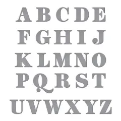 Spellbinders&reg; Be Bold Uppercase Alphabet Etched Dies