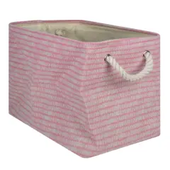 DII&reg; Large Rectangle Pink Sorbet Keeping Score Polyester Bin