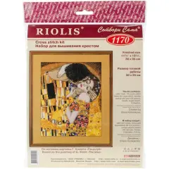 RIOLIS&reg; The Kiss G. Klimt's Painting Counted Cross Stitch Kit