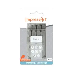 ImpressArt&reg; 6mm Sports Metal Stamps Pack